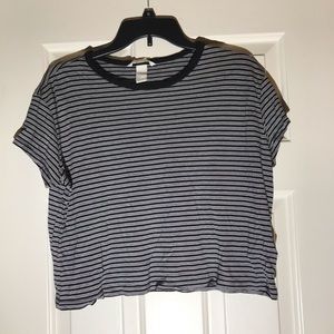Black and White horizontal stripes tee